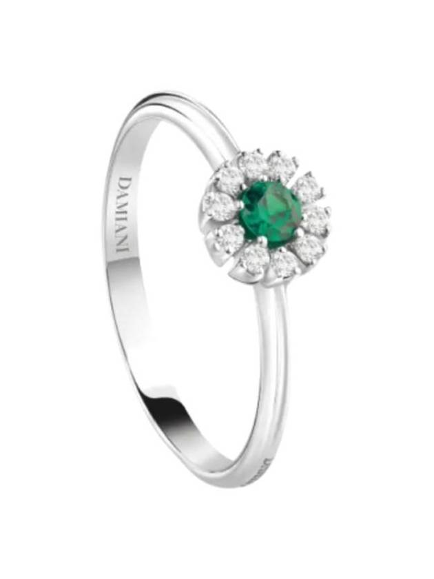 다미아니 마르게리타 다이아몬드 에메랄드 링 화이트 골드 20087084