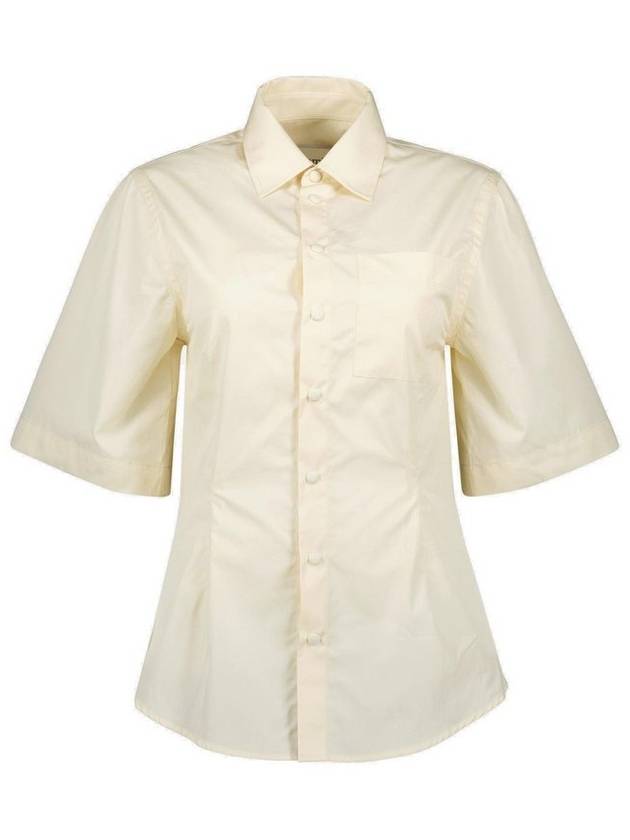 AMI 머스타드 반팔 셔츠