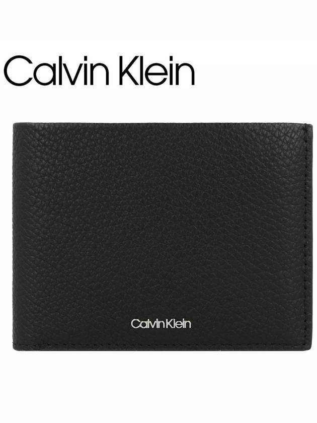 캘빈클라인 미니멀리즘 RFID 그레인 가죽 지갑 K50K509614