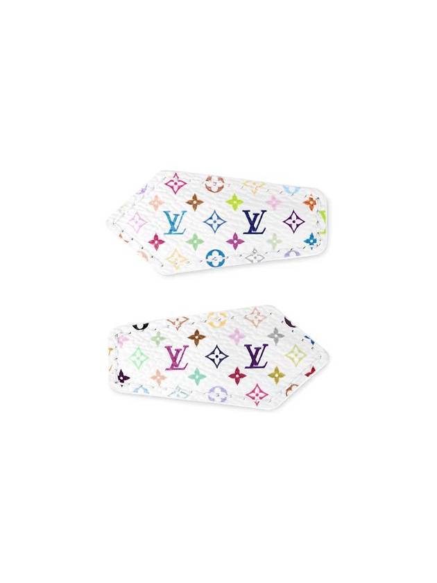 루이비통 무라카미LV X MURAKAMILV x TM 모노그램 멀티컬러 미니 LV 백스테이지 헤어 클립 M02496