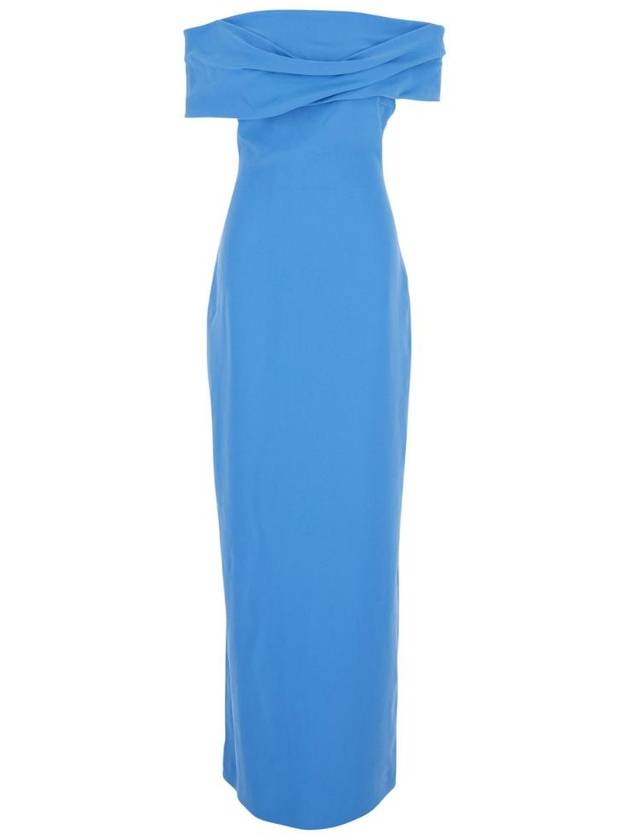 SOLACE LONDON 에바 맥시 드레스 OS37018CORNFLOWER