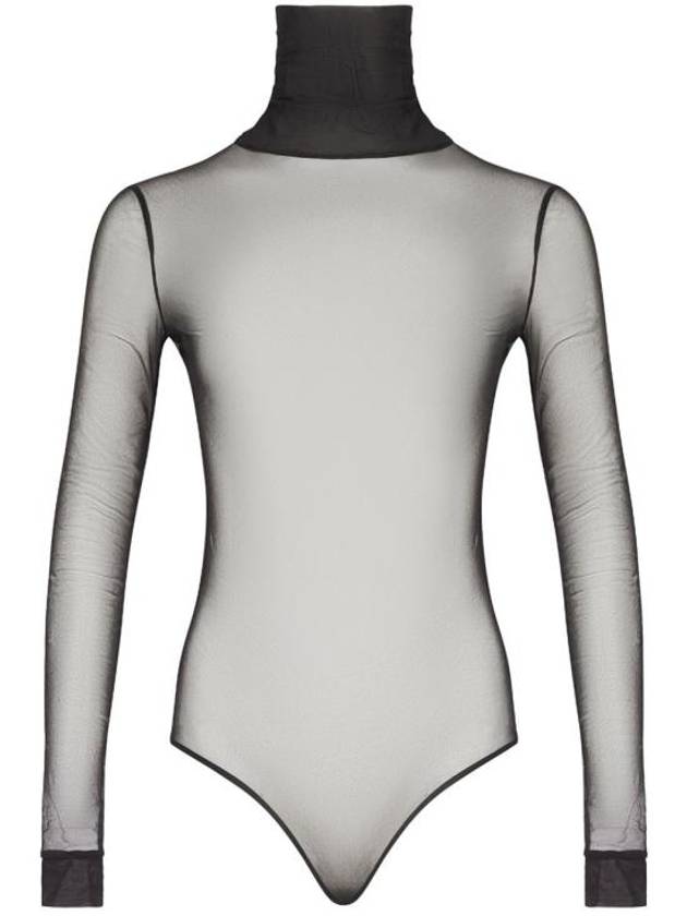 메종마르지엘라 하이넥 바디 수트 블랙