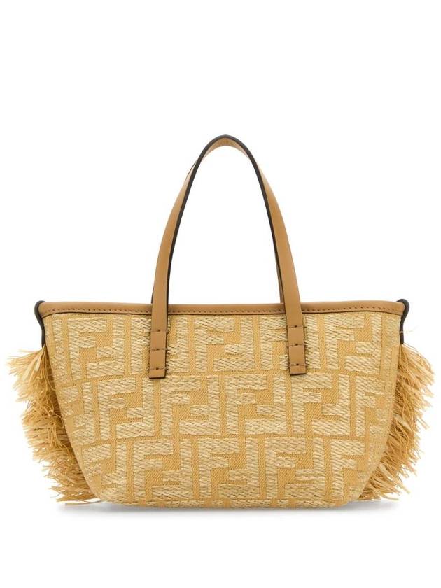 FENDI 자수 라피아 미니 롤 핸드백 8BS096AV23 F17A1