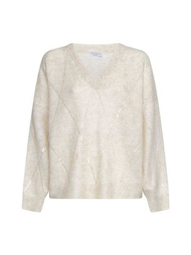 24FW 브루넬로 쿠치넬리 스웨터 MBP110802 CYU40 SEASHELL PANAMA