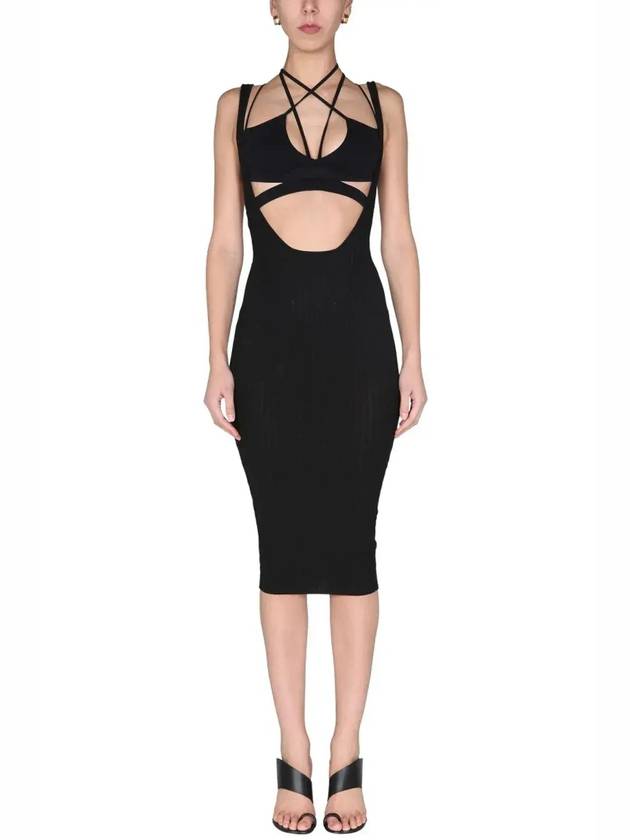 Andreadamo 스트랩 디테일 리브 스커트 ADSS22SK05031473_0473