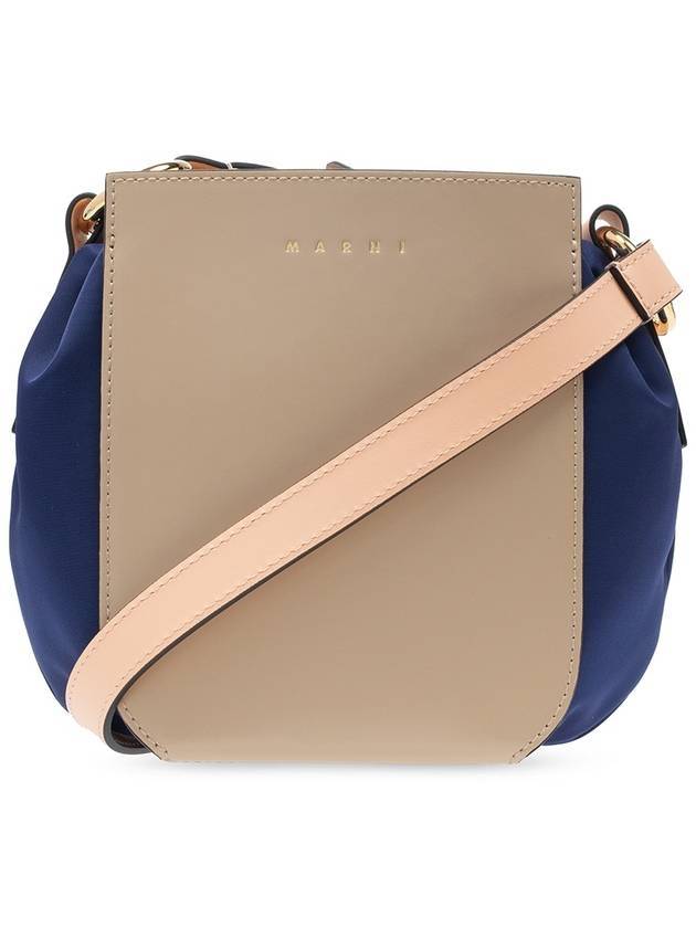 마르니 거싯 숄더 버킷 백 베이지