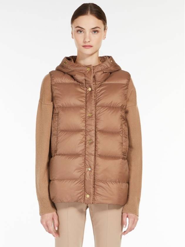 24SS Max Mara 막스마라 JSOFT 제이소프트 리버서블 패딩 베스트 조끼 027 카멜 IT36 IT38 IT4092910337 027