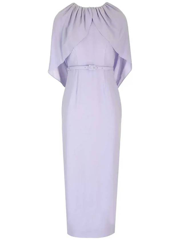 롤랑 무레 케이프 미디 드레스 RMRS25012ML_LAVENDER