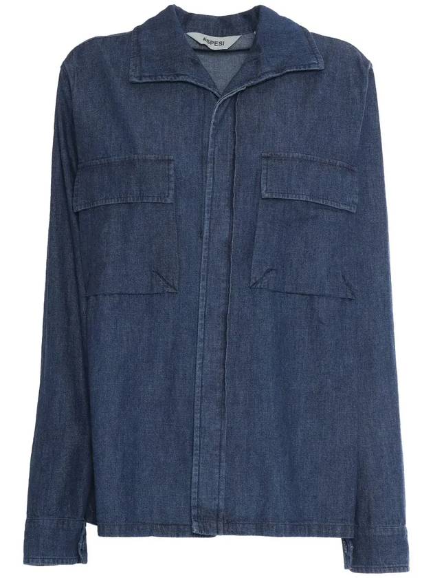 Aspesi 라이트웨이트 데님 카파 셔츠 ACE48G857_1031