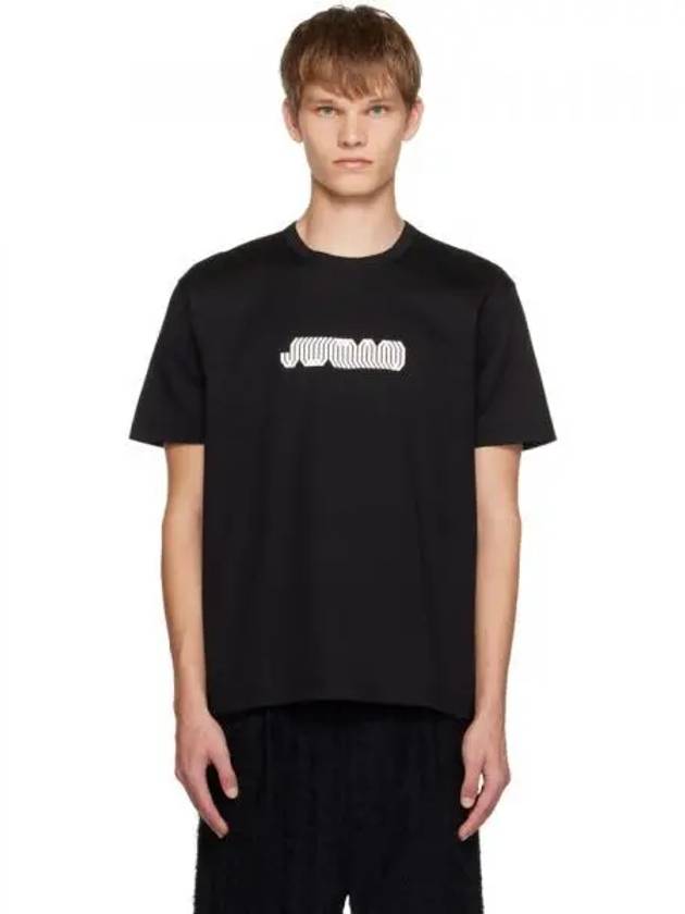 Junya Watanabe 블랙 프린트 티셔츠 KK9758723B