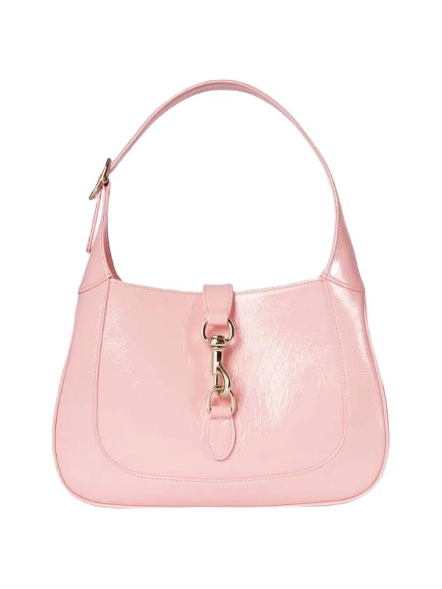 구찌 재키 스몰 페이턴트 레더 숄더 백 파스텔 핑크