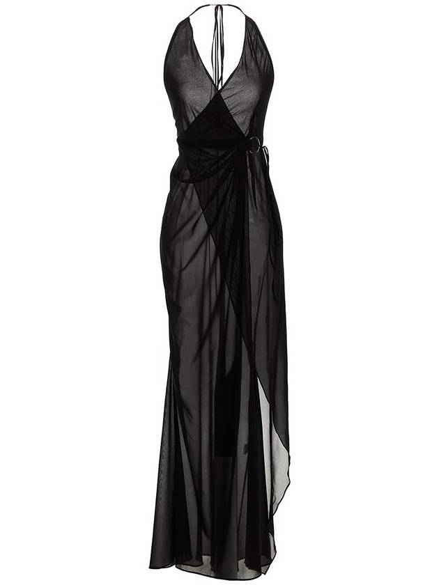 Louisa Ballou King tide silk wrap dress