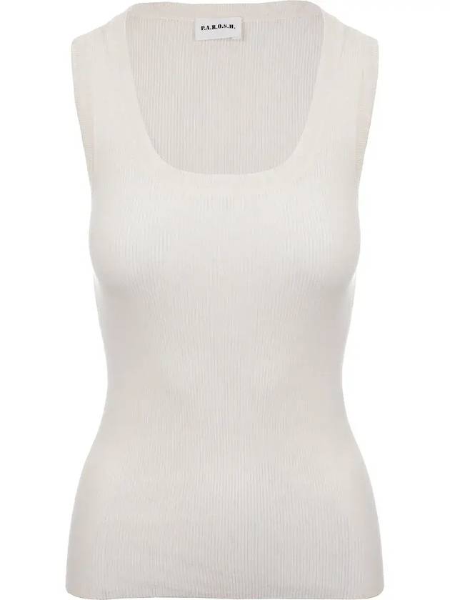 P.A.R.O.S.H. 스쿠프 넥 파인 골지 탑 D540712CIPRIA23_002