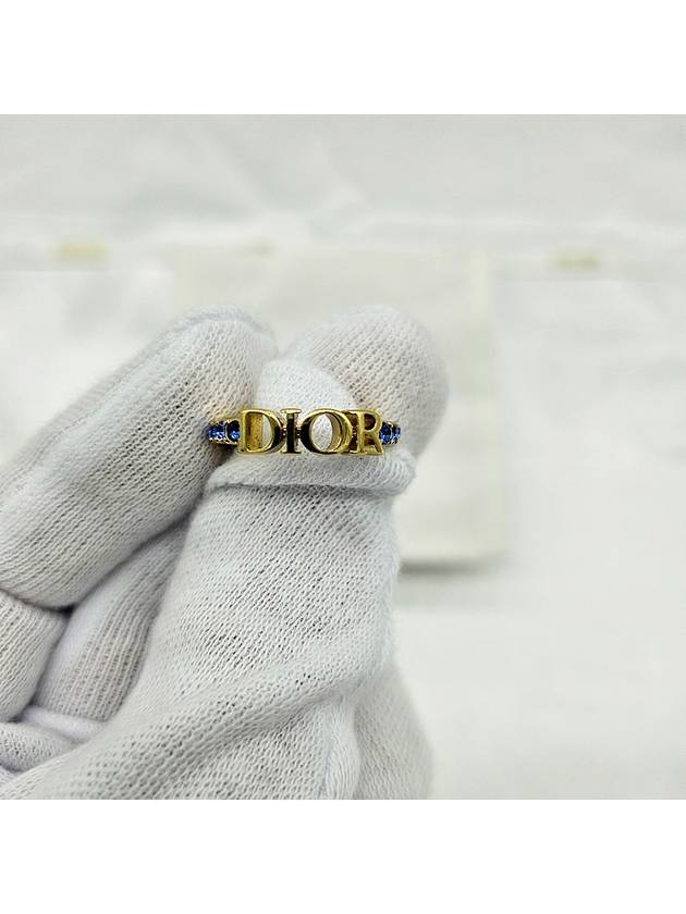 디올 레볼루션 반지 골드 블루 R1009DVOCY
