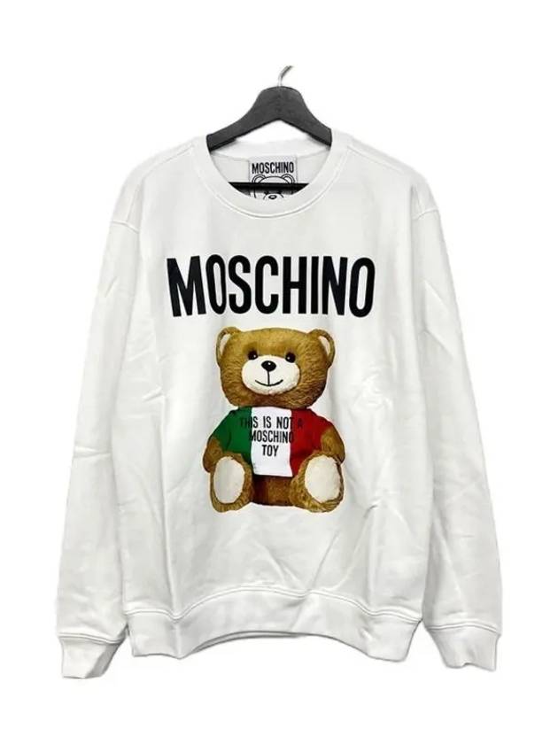 모스키노 1735 2027 V1001 맨투맨 스웨트셔츠 화이트 Moschino