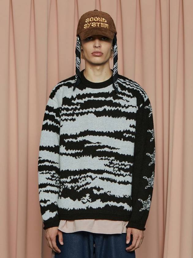 어널로이드 노트 스타 니트탑 블랙