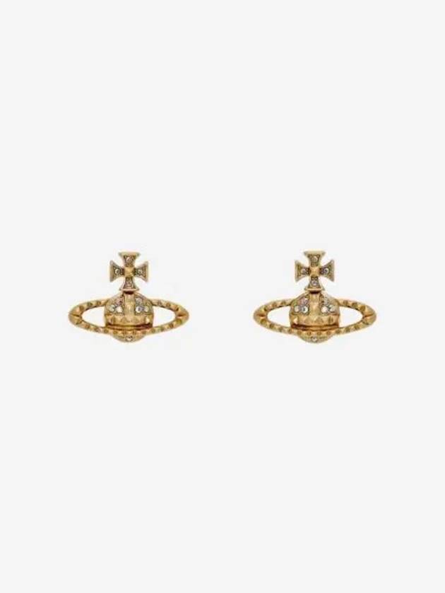 W 비비안 웨스트우드 메이페어 바스 릴리프 이어링 골드 W Vivienne Westwood Mayfair Bas Relief Earrings Gold