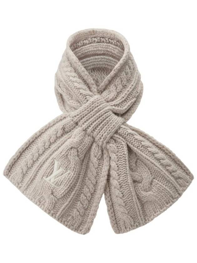 루이비통 온리 LV 미니 케이블 스카프 베이지 M96754