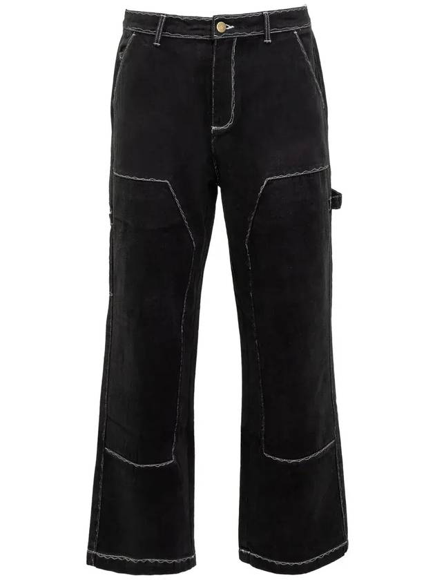 키드슈퍼 콘트라스트 스티치 팬츠 SS24PT8_BLACK