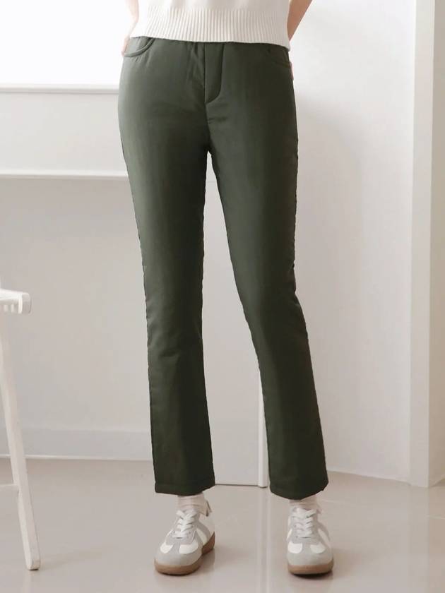 골프패딩바지 여성골프일자팬츠 여자골프웨어 겨울 누빔 기모 P7팬츠