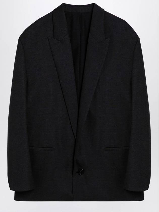 Grey Wool-Blend Over Jacket