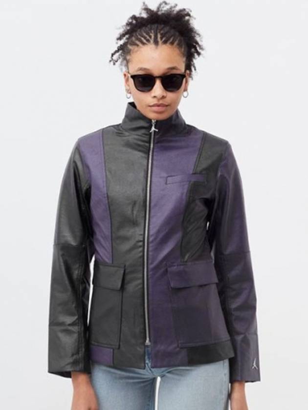 01-DJ2717-010-나이키우먼스X조던-뉴클래식캡슐2.0레더자켓-퍼플블랙