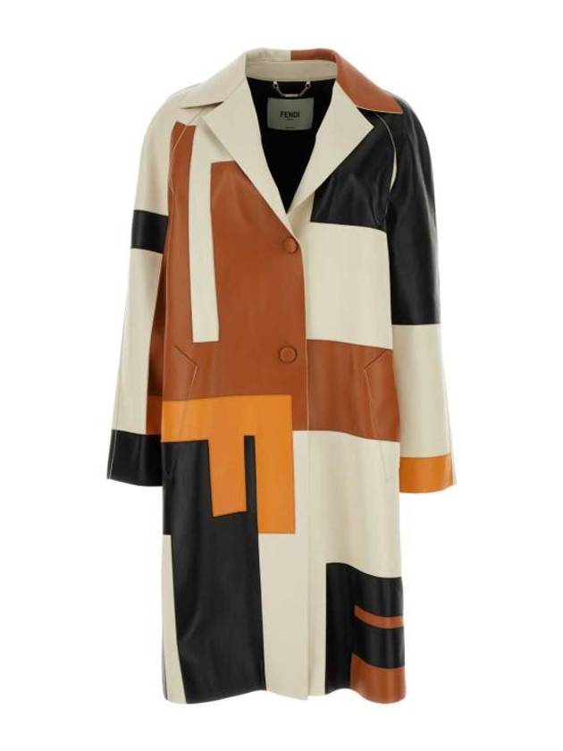 24SS 펜디 코트 FPS841ARU1 F1NZQ Multicoloured