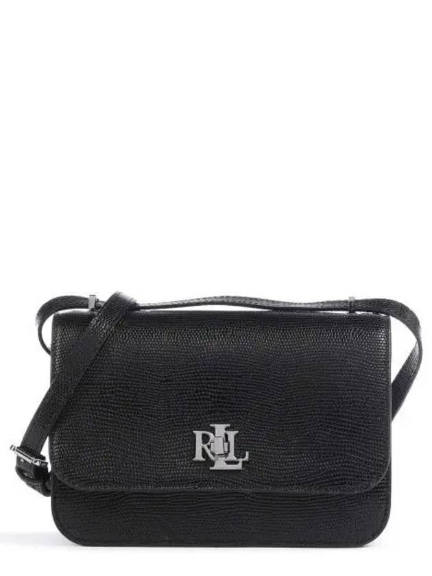 로렌 랄프로렌 Sophee 22 숄더백 엠보싱 소가죽 블랙 204636 717556