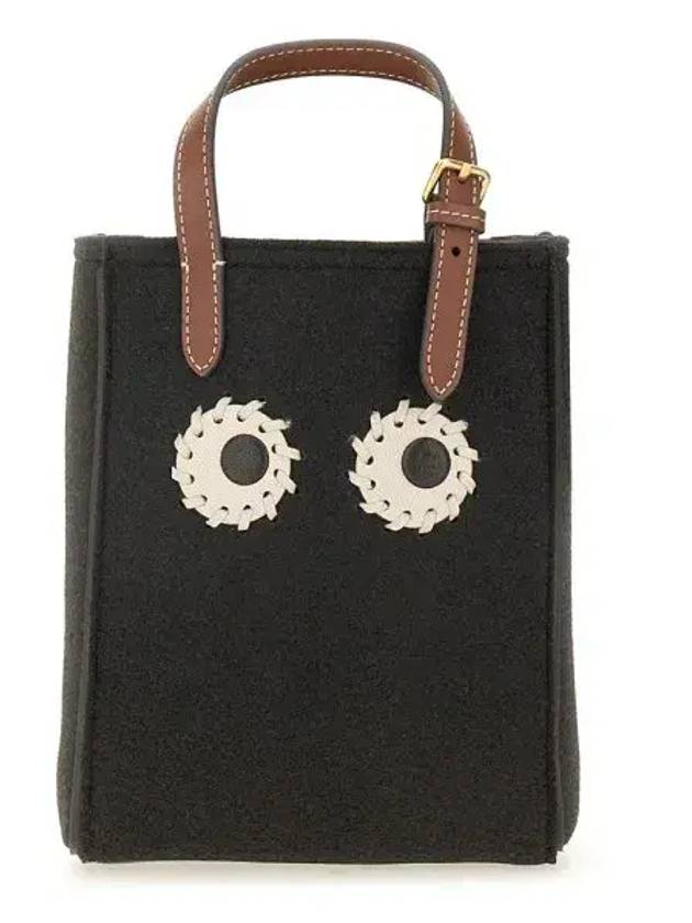 Anya Hindmarch N S Eyes 펠트 미니 토트백 5050925195164_BLACK