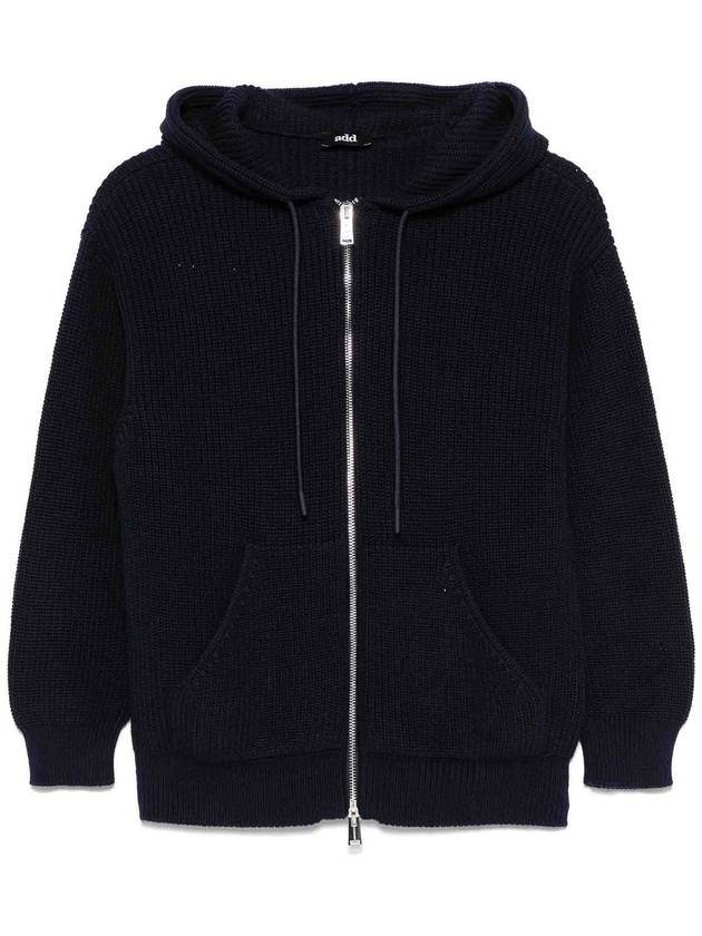 Add Knit Zipped Hoodie