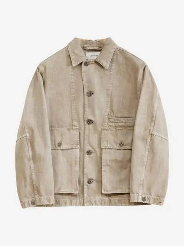 르메르 박시 자켓 스노위 헤비 데님 스노우 베이지 Lemaire Boxy Jacket Heavy Snowy Denim Snow Beige