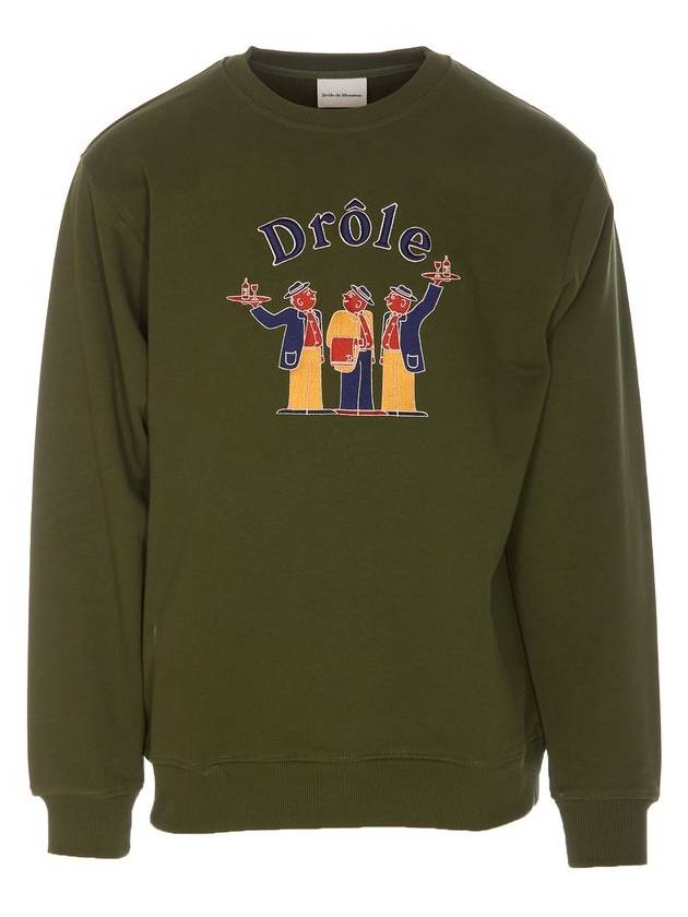 웃긴 Monsieur Crillon 크루넥 스웨트셔츠