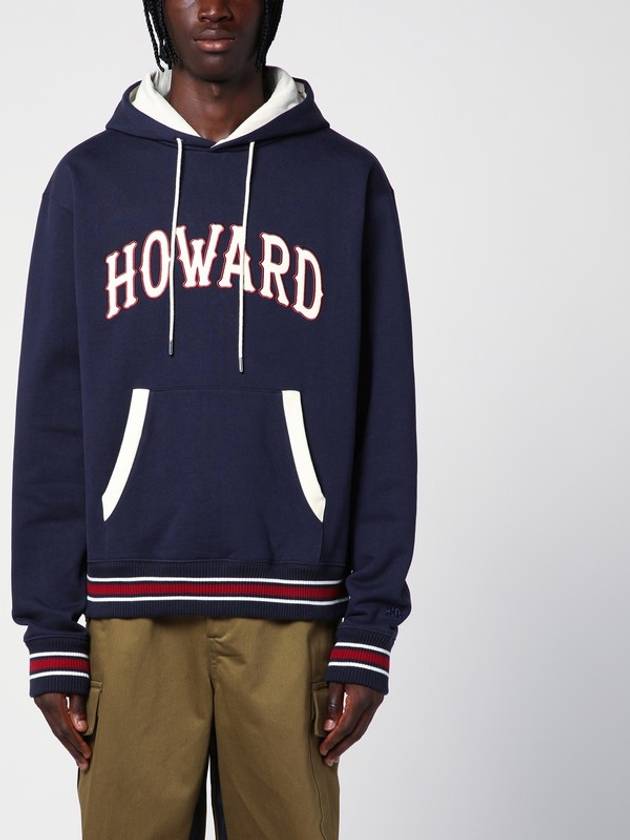 WALES BONNER Navy blue cotton Howard sweatshirt