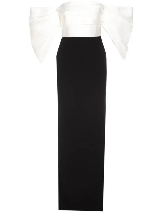 솔러스 런던 오프숄더 드레스 OS27071_CREAMBLACK