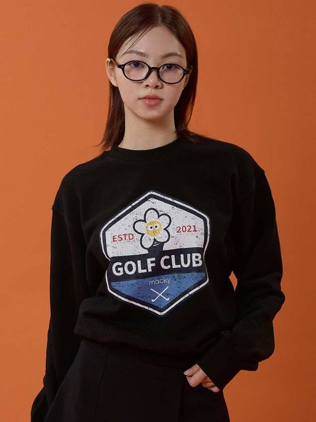 24SS 맥키 워싱 피그먼트 스웻셔츠프린트 여성 긴팔 티셔츠 블랙 MCSS24TS1BK