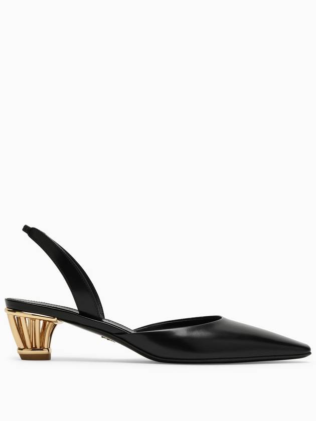 Ferragamo Black slingback with cage heel