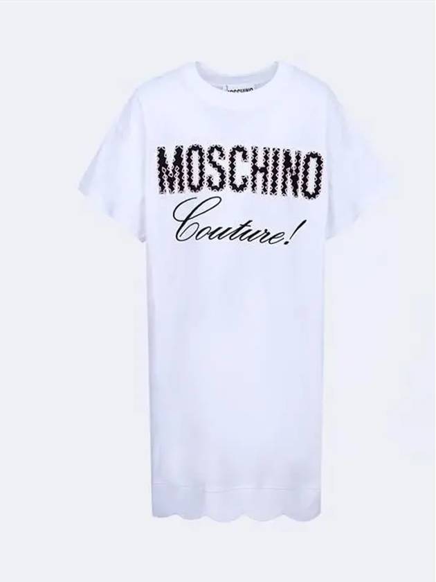 모스키노 쿠튀르 로고디테일 원피스 MOSCHINO A04520441 1001