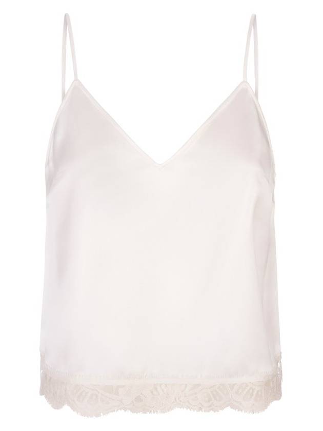 Alexander McQueen V-넥 얇은 스트랩 탑