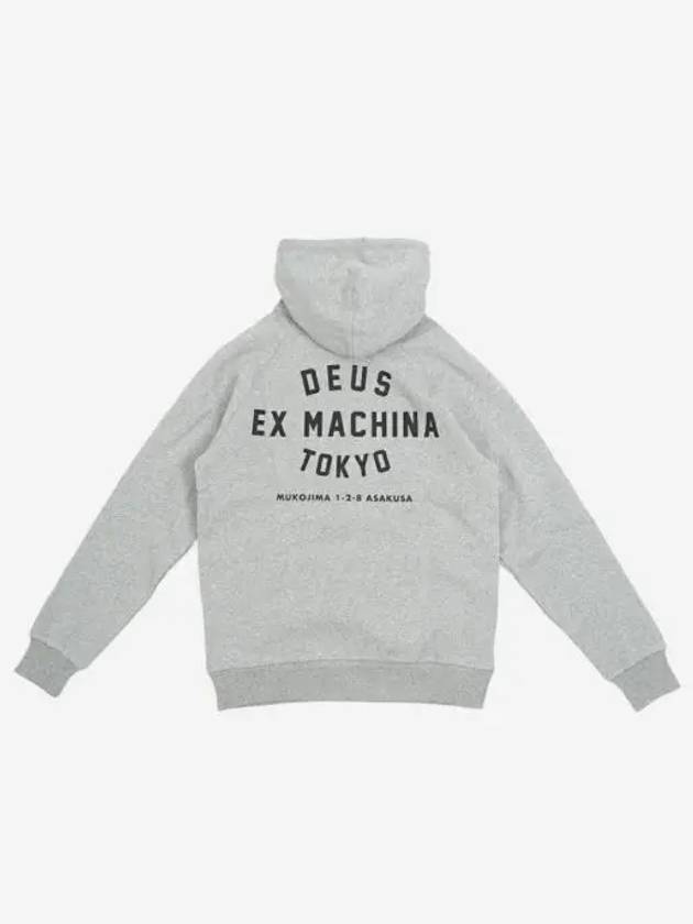 데우스 엑스 마키나 도쿄 아사쿠사 어드레스 후드 그레이 말 Deus Ex Machina Tokyo Asakusa Address Hoodie Grey Marle