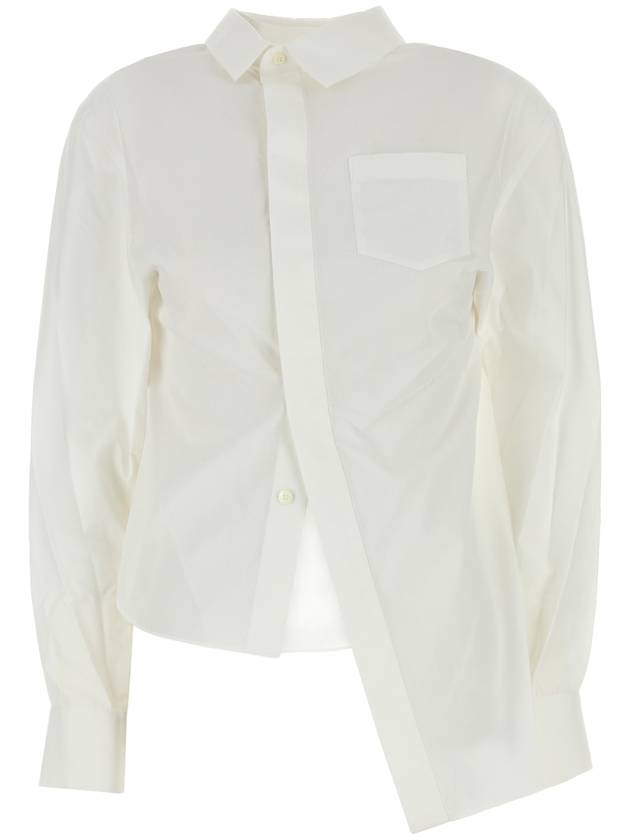 24FW Sacai 코튼 Poplin 셔츠 2407374 151