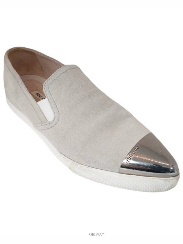 미우미우 스웨이드 로퍼 35