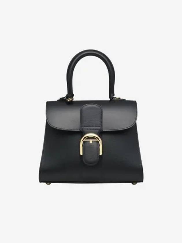 델보 브리앙 PM 박스 카프 실크 블랙 Delvaux Brillant PM Box Calf Black