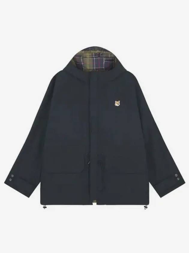 바버 x 메종 키츠네 밀리터리 자켓 블랙 멜란지 Barbour x Maison Kitsune Military Jacket Black Melange