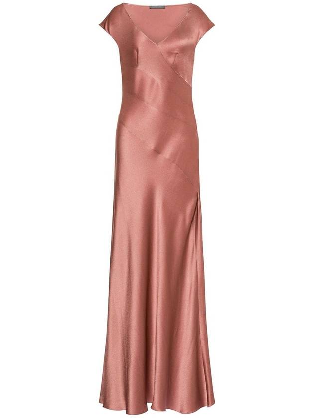 Alberta Ferretti Satin long dress