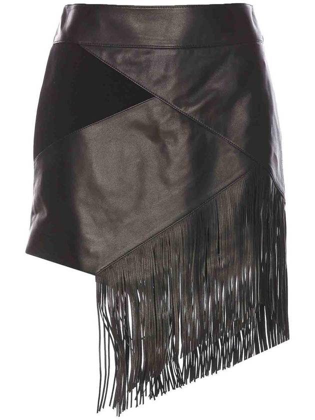 Roberto Cavalli Fringed Mini Skirt
