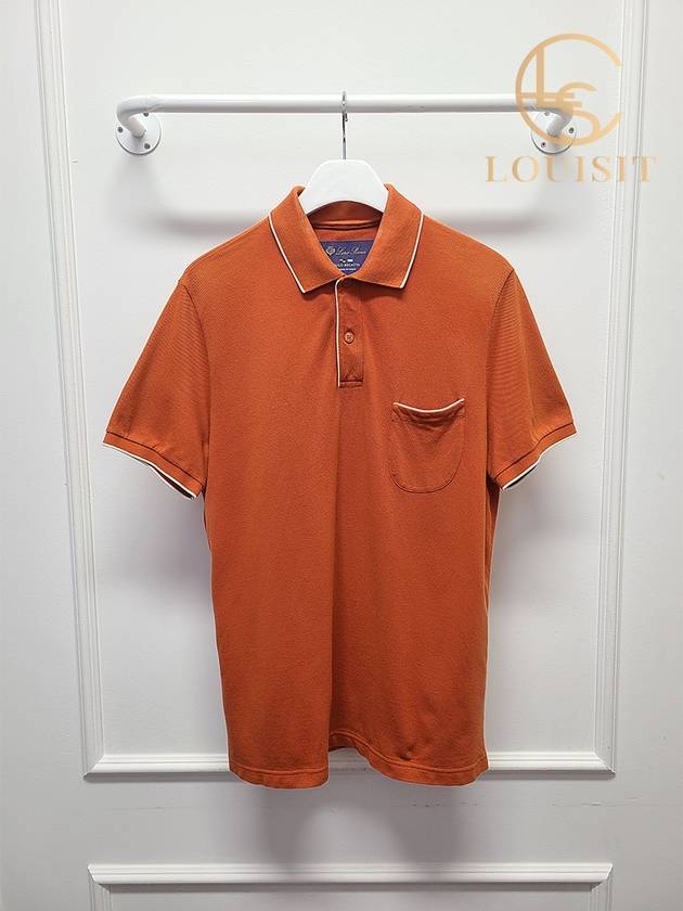 로로피아나 오렌지 레가타 폴로 셔츠 반팔티 M