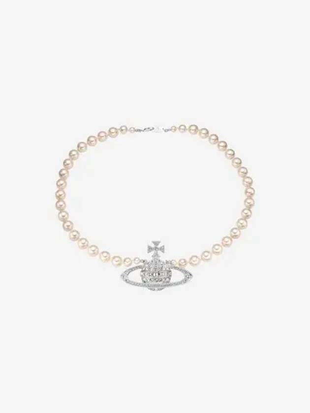 비비안 웨스트우드 펄 바스 릴리프 네클리스 크림 Vivienne Westwood Pearl Bas Relief Necklace Cream