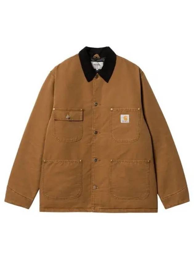 칼하트 WIP 디어본 캔버스 OG 초어 코트 딥 해밀턴 브라운 에이지드 캔버스 윈터 Carhartt WIP Dearborn Canvas OG Chore Coat Deep Hamilton Brown Aged Canvas Winter