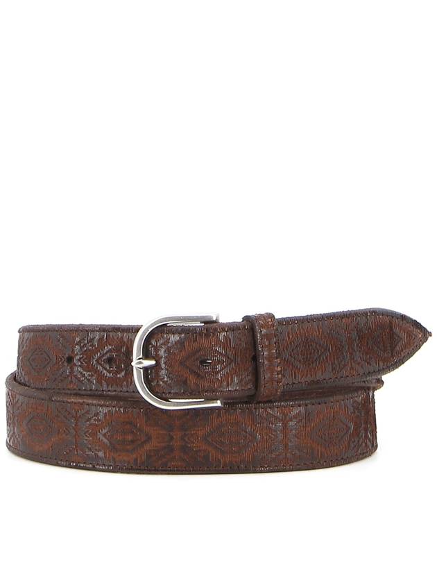Orciani Jaquard effect leather belt