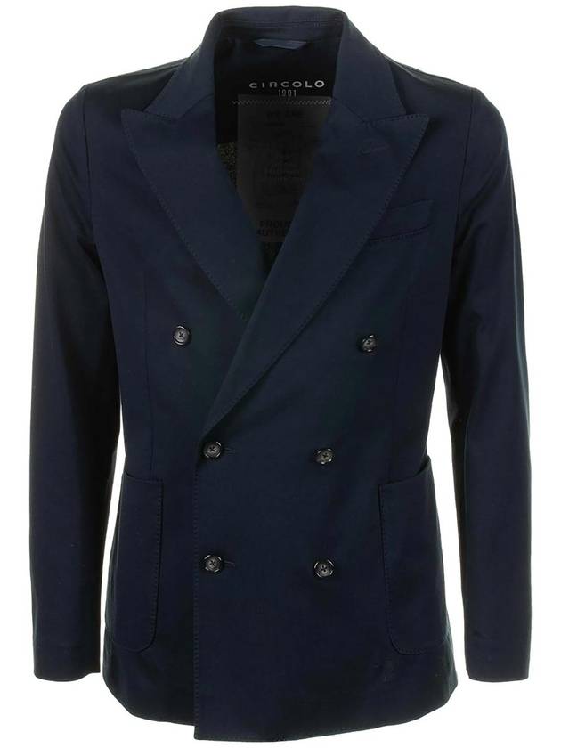 Circolo 1901 Navy Blue Double-breasted Jacket